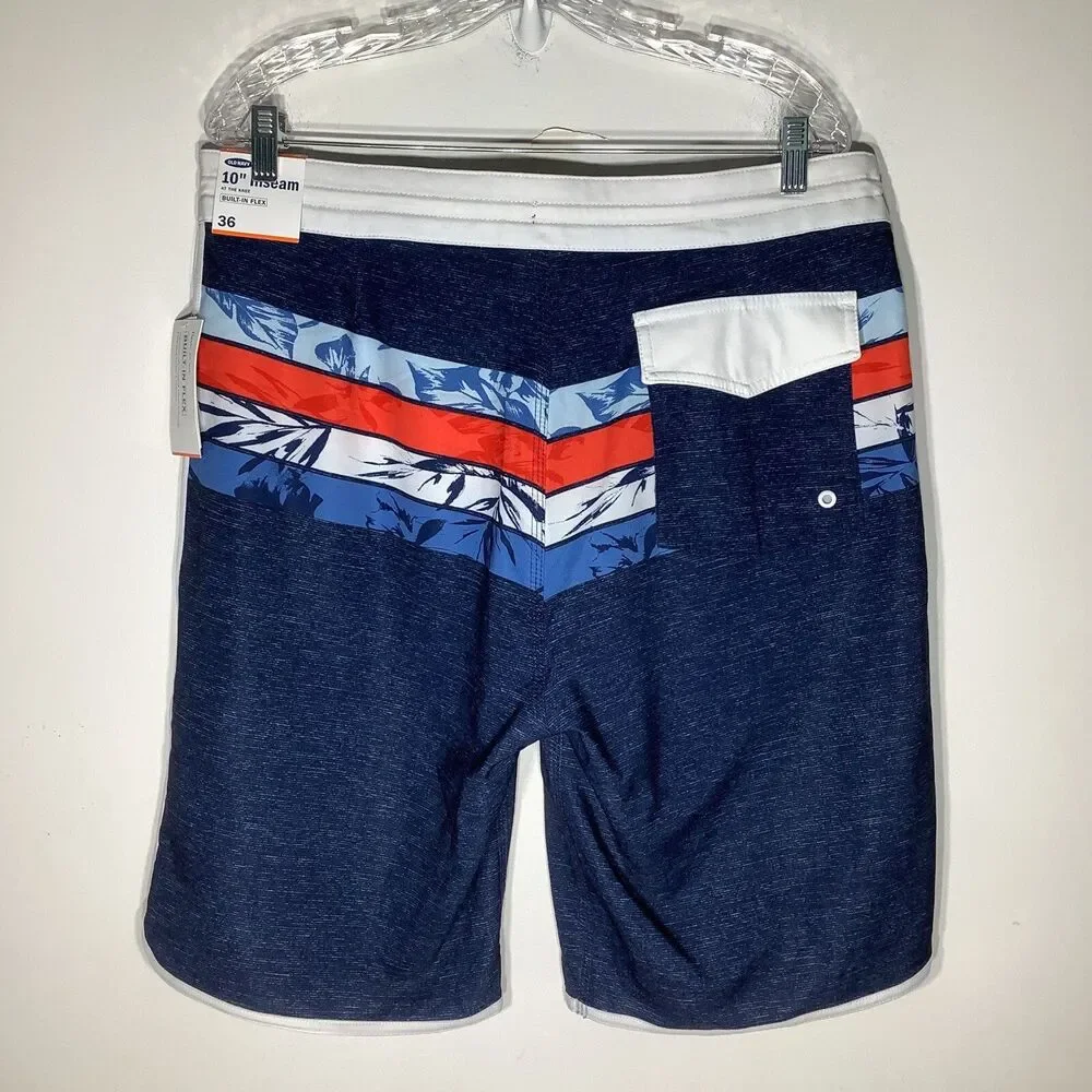 Old Navy Mens Built in Flex Board Shorts‎ Size 36 NWT